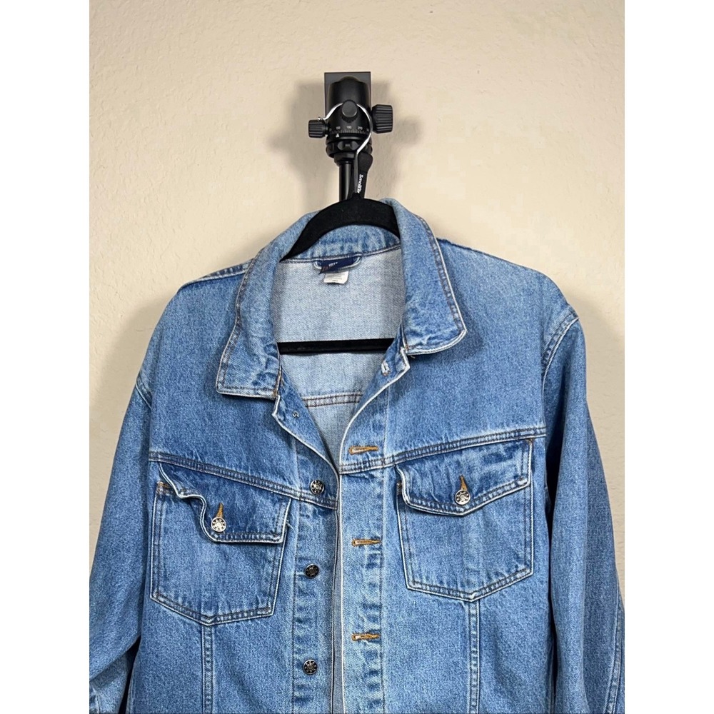 Saugatuck Dry Goods Men's Denim Jacket Blue‎ Button Up Size XL Regular